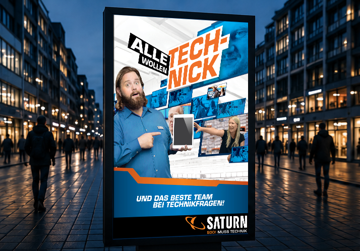 Saturn Tech-Nick city light poster
